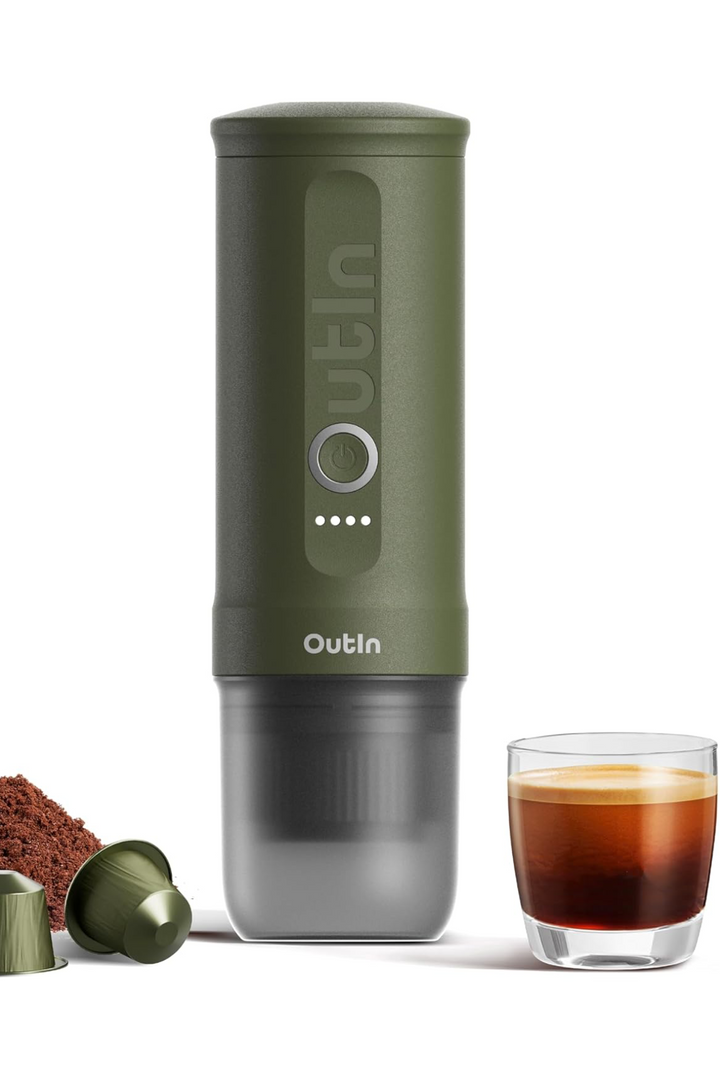 OutIn Nano Portable Espresso Machine - Forest Green