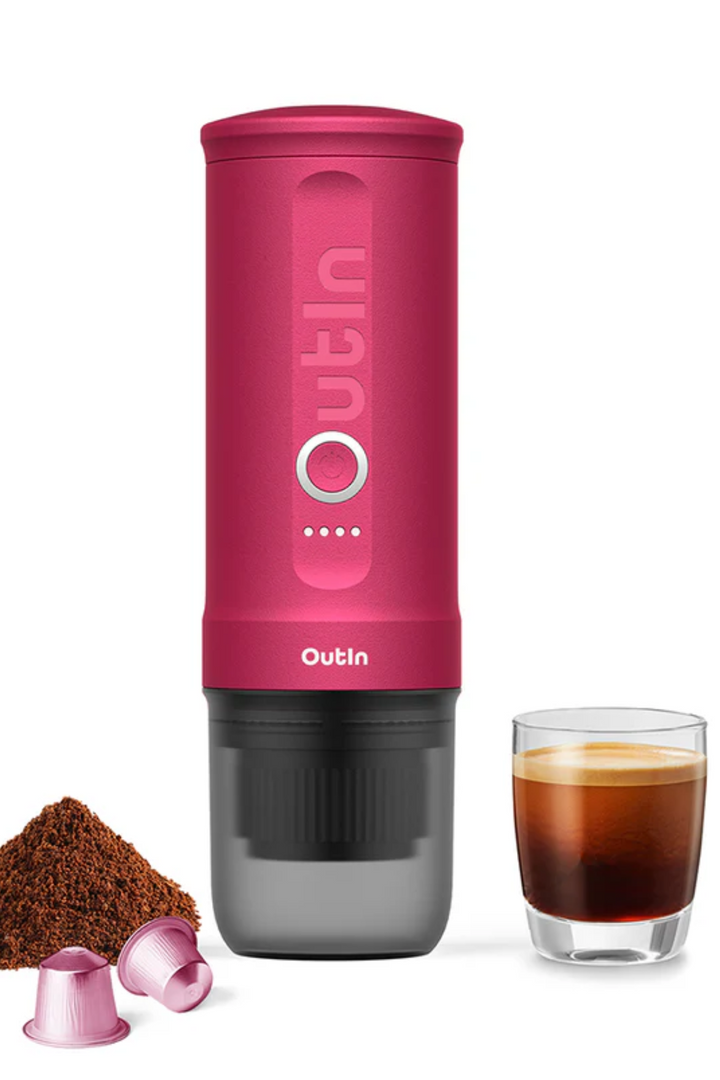 OutIn Nano Portable Espresso Machine - Fuchsia Pink