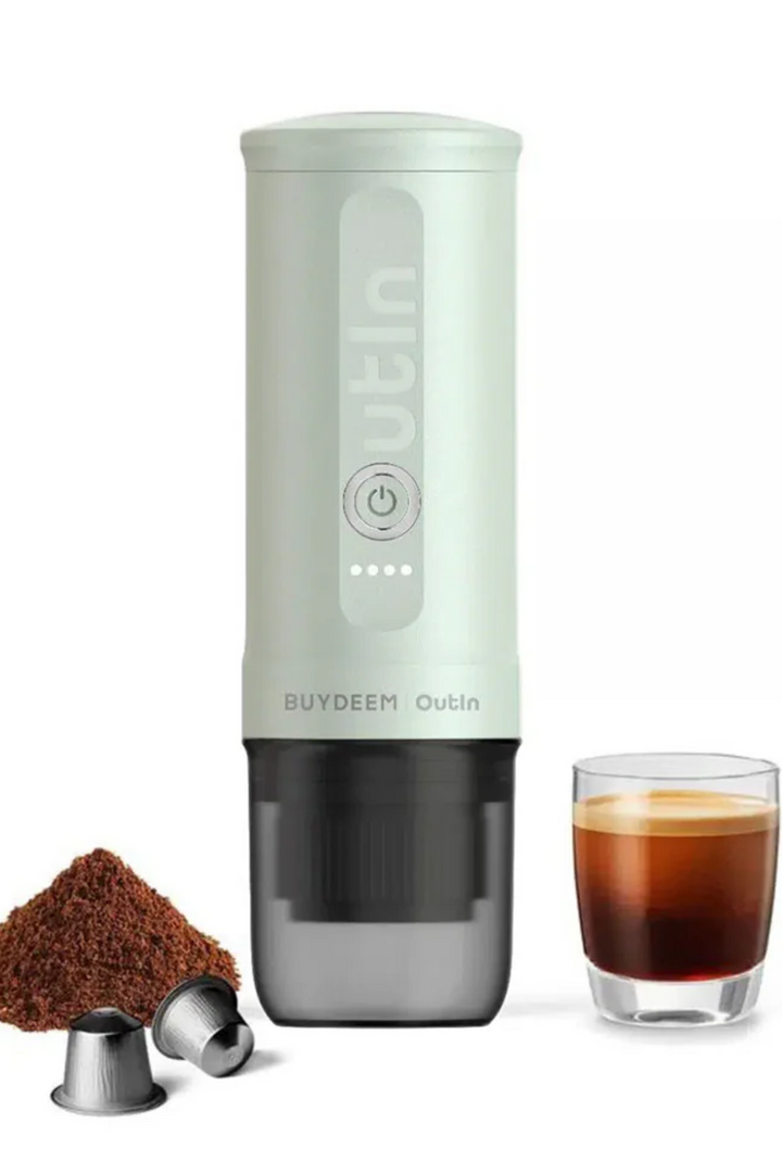 OutIn Nano Portable Espresso Machine - Cozy Greenish