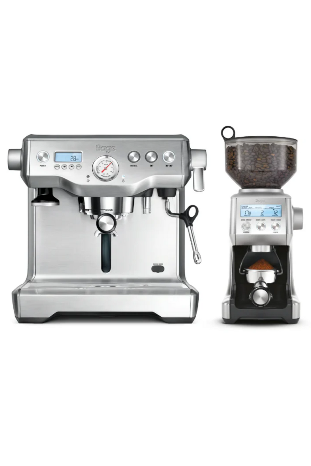 Sage the Dynamic Duo Espresso Machine and Coffee Grinder