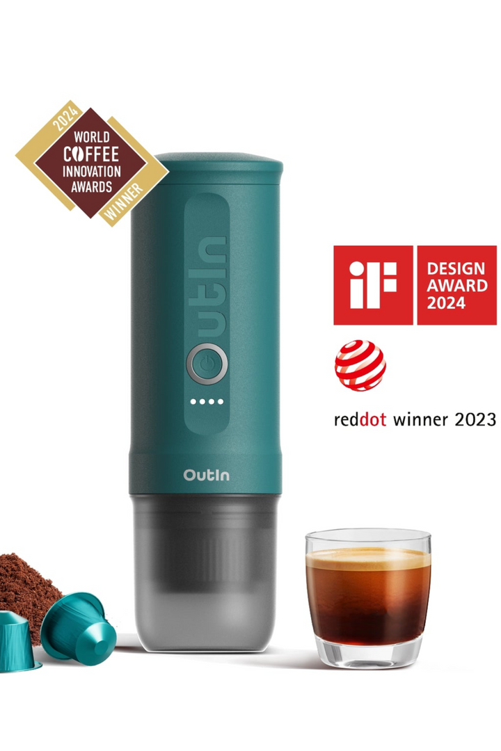 OutIn Nano Portable Espresso Machine - OutIn Teal
