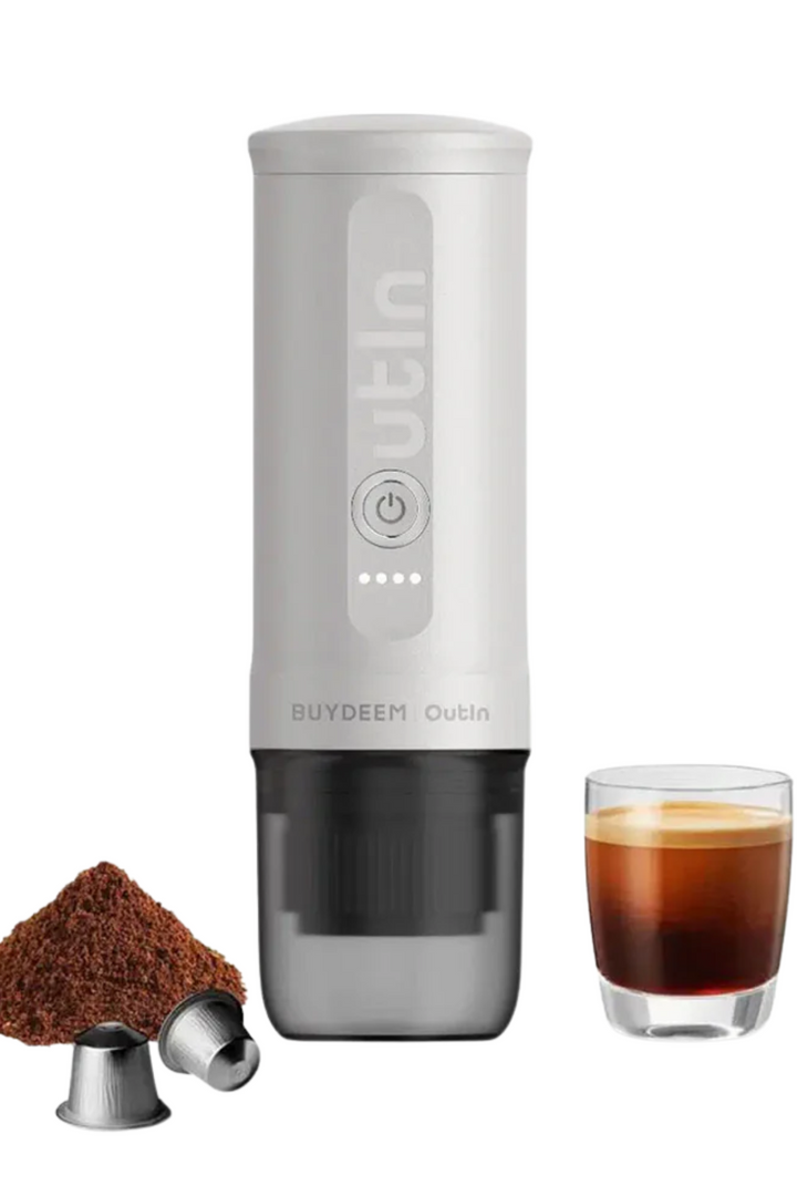 OutIn Nano Portable Espresso Machine - Oat White